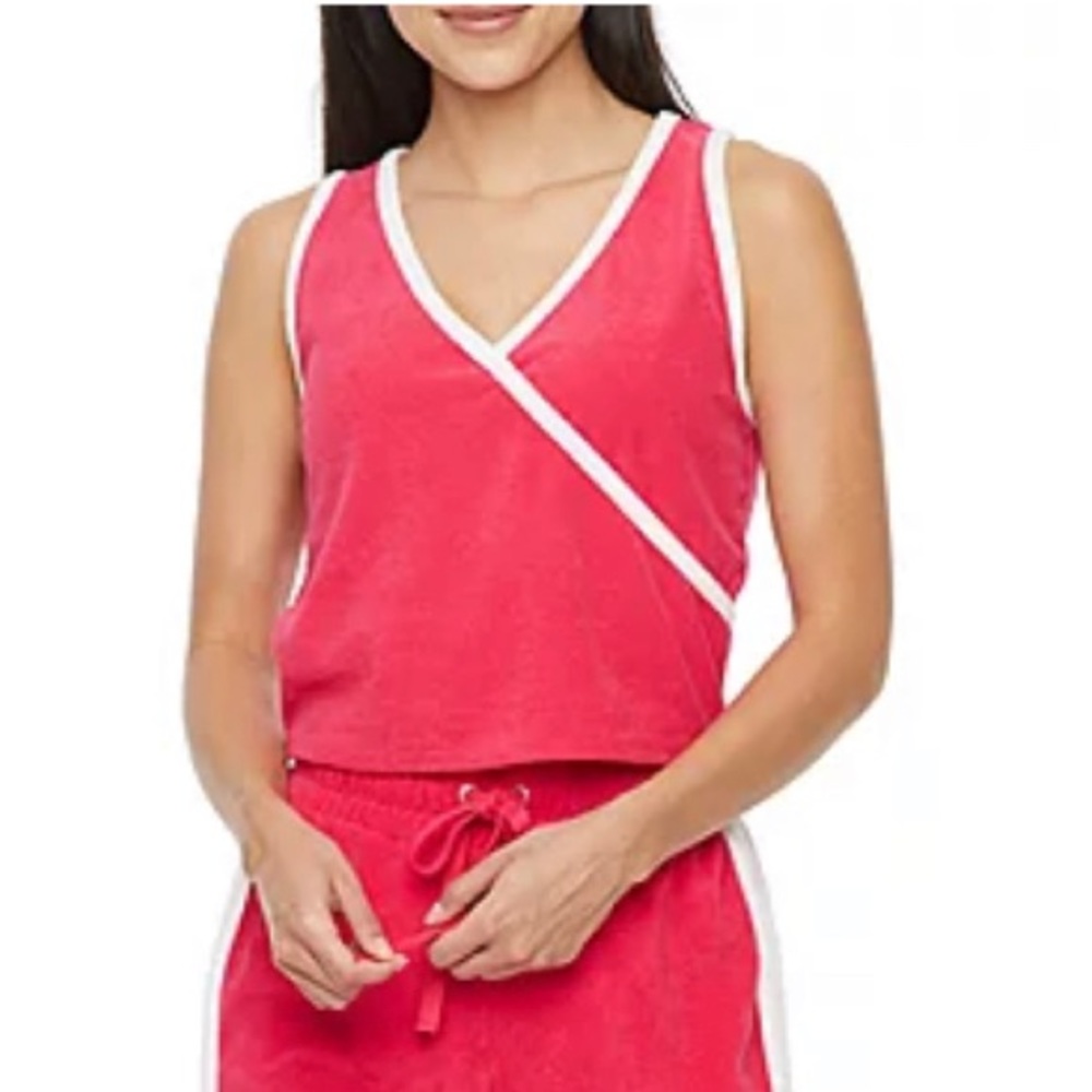 Juicy By Juicy Couture NWT XS Towel Terry Womens V Neck tank